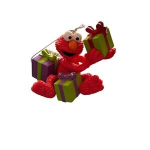 Sesame Street Elmo and gifts Christmas ornament
